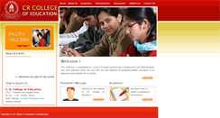 Desktop Screenshot of crcollegeofeducation.com